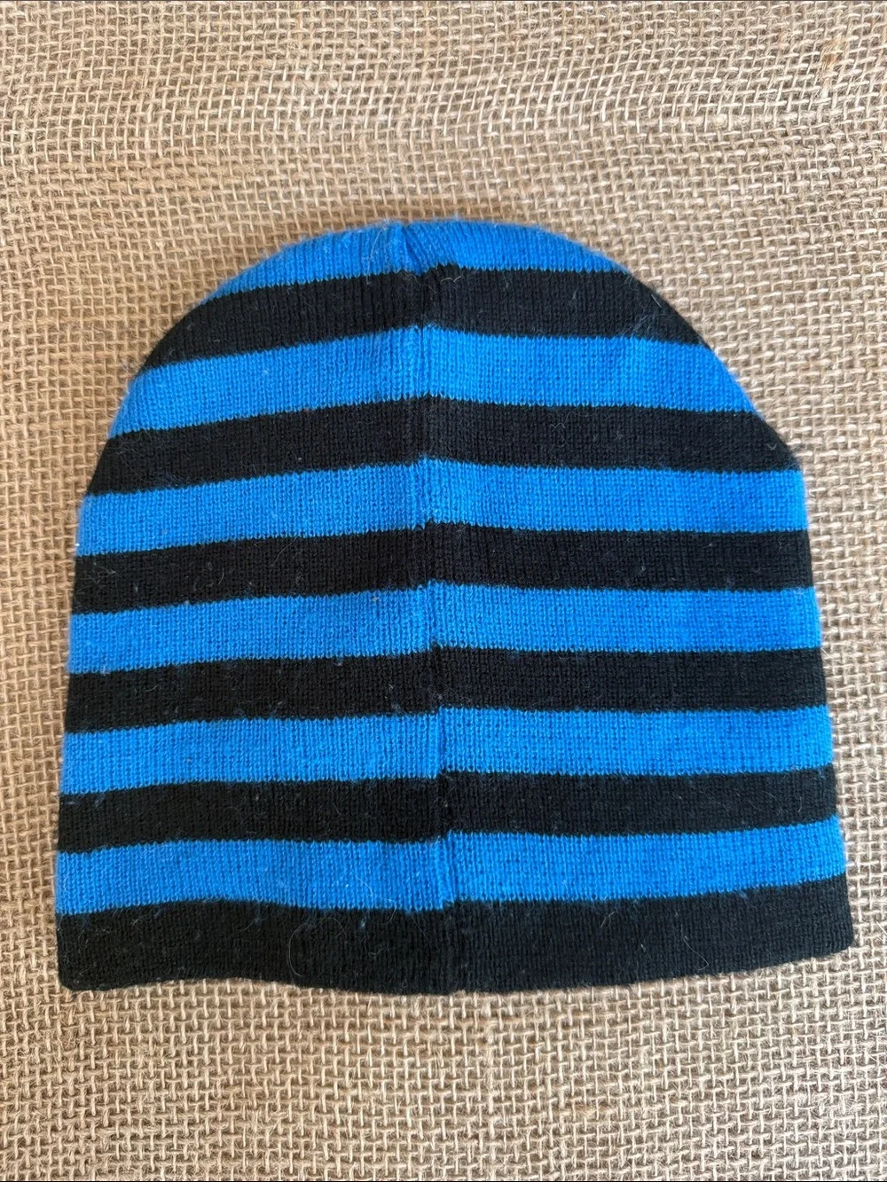 DC Comics Blue & Black Striped Superman Beanie